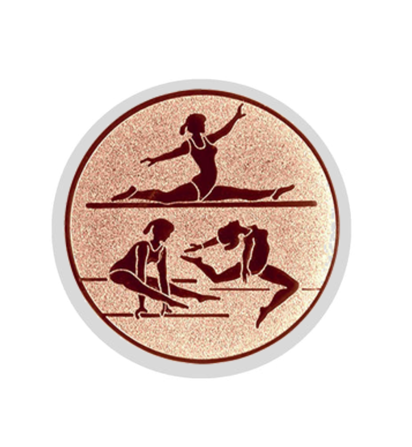 Glastrophäe 136-2 Schild & Emblem - Bunt / 18 cm