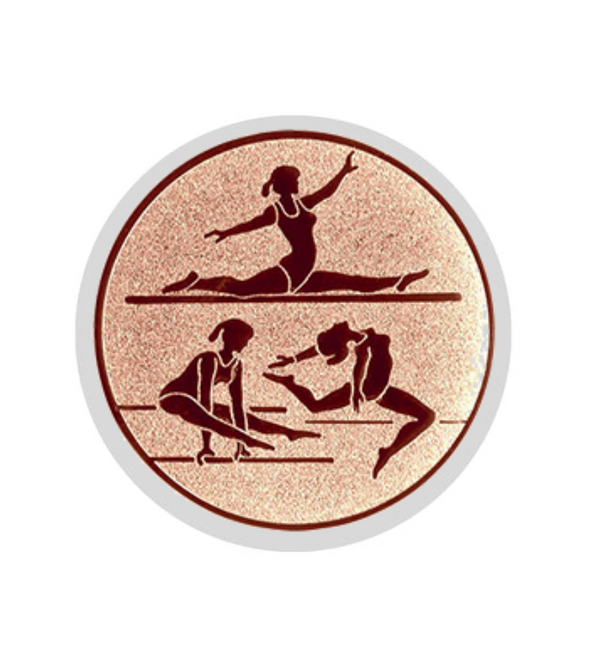 Glastrophäe 136-2 Schild & Emblem - Bunt / 18 cm