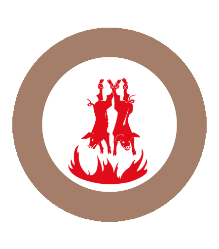 Aluminium-Emblem - 50 mm / Bronze/Alu