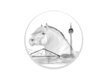 Glastrophäe 136-2 Schild & Emblem - Bunt / 13 cm