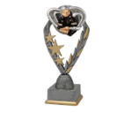 Feuerwehr Pokal PFS_028 - 19.5 cm / Silber Mehrfarbig