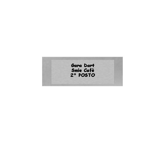 Glas Pokal Dart FG011 - 17 cm / Transparent Schwarz