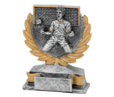 Fussball Trophäe FG 149 - 12 cm / Silber Gold