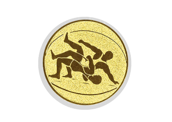 Glastrophäe 136-4 Schild & Emblem - 15 cm / Blau