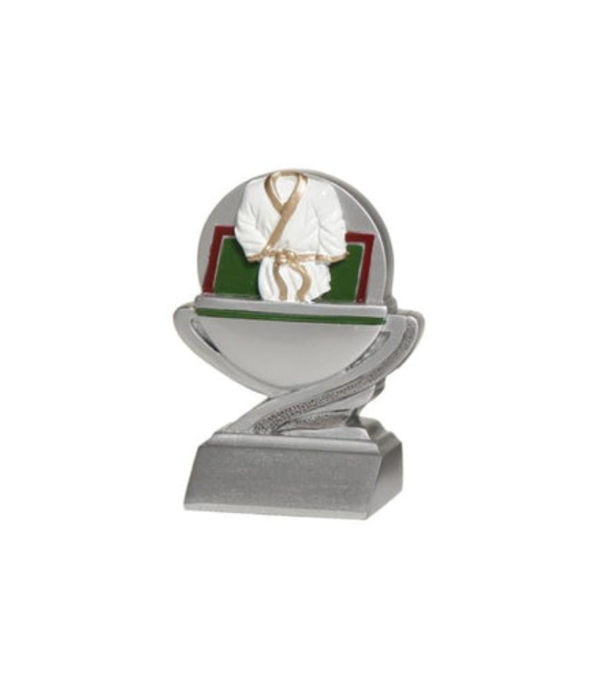 Judo Karate Pokal SM - Silber Farbig / 9.5 cm
