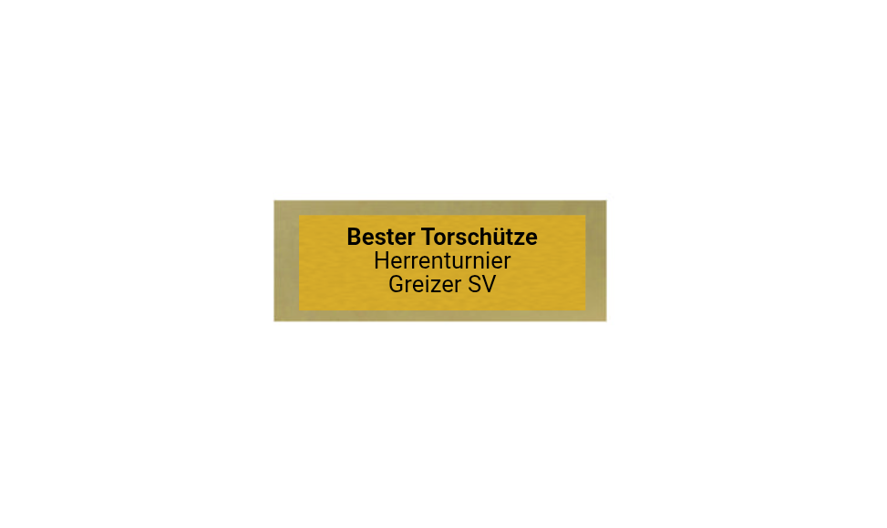 Holz Trophäe Torwart FX013/P013 - Grau 19 cm / Braun