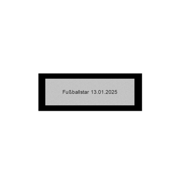 Fußballfigur A450 - Silber Schwarz / 10.5 cm