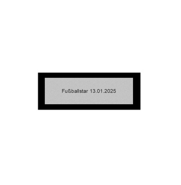 Fußballfigur A450 - Silber Schwarz / 10.5 cm