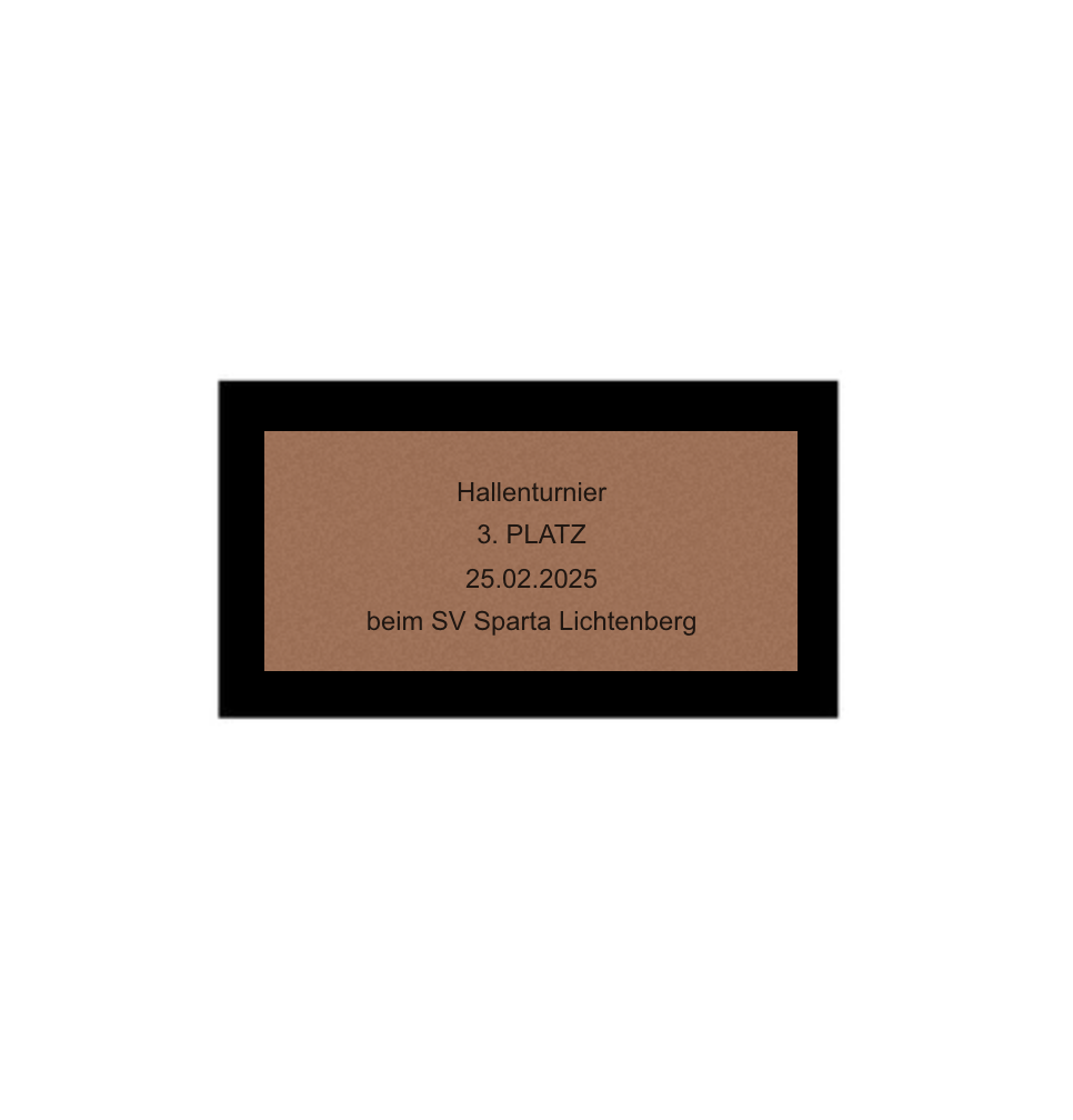 Fußballpokal 84-0 - Gold Silber Schwarz / 27 cm