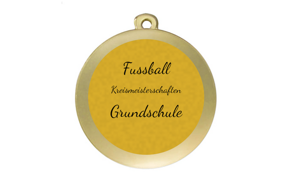 Frauen Fußball NZ18D  Ø 50 mm - Gold / 50 mm