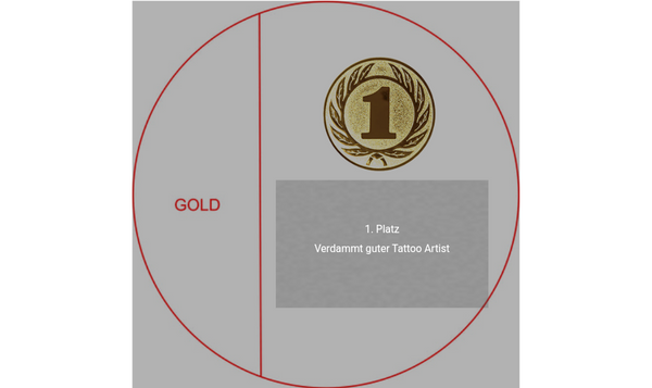 Glas Pokal 171-5 Lasergravur - Transparent / 21 cm / Gold / Laser-Gravur