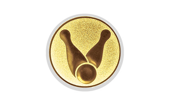 Glas Pokal 8805 blau Schild & Emblem - Silber Blau / 16 cm