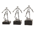 Fußballfigur A450 - Silber Schwarz / 14 cm