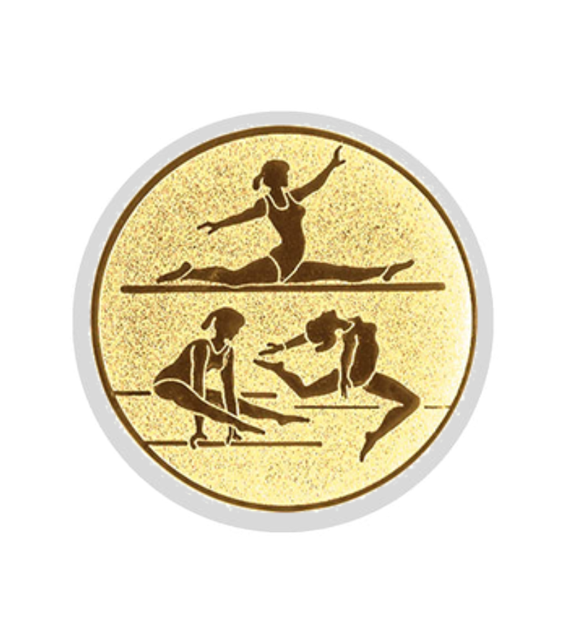 Glastrophäe 136-2 Schild & Emblem - Bunt / 13 cm