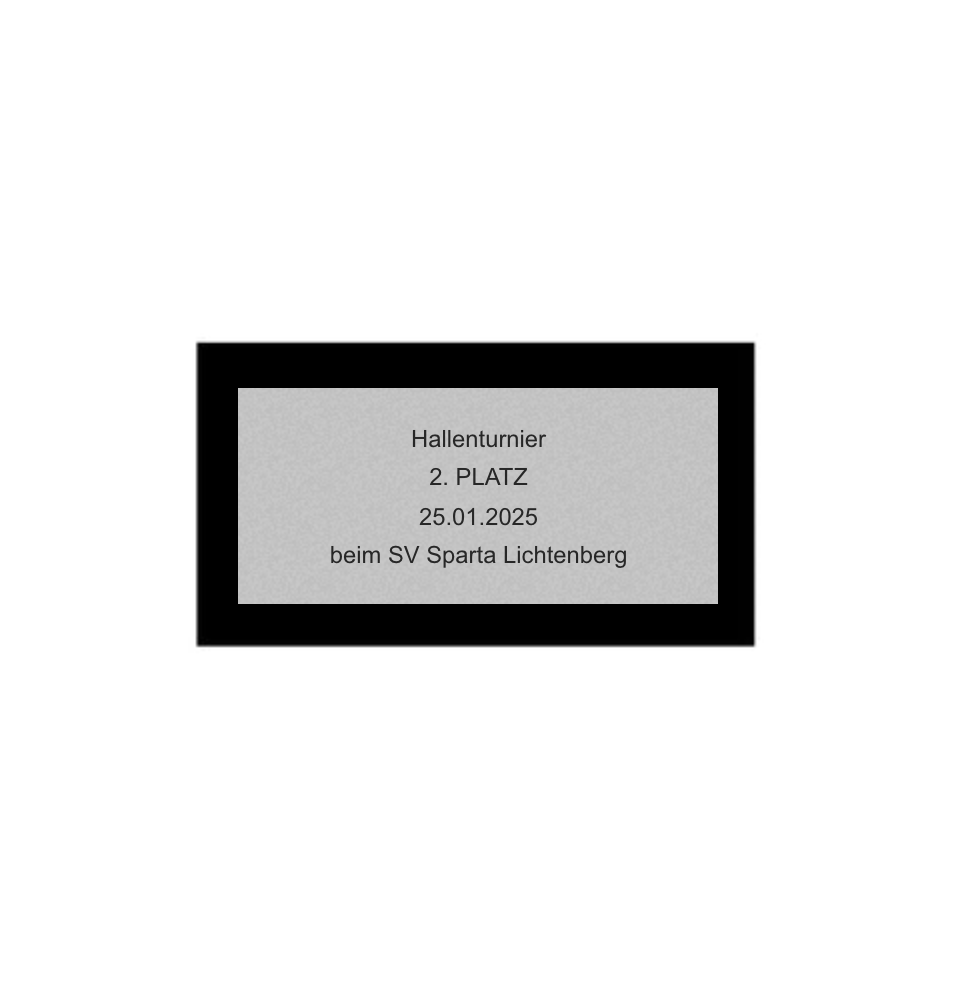 Fußballpokal 84-0 - Gold Silber Schwarz / 32 cm