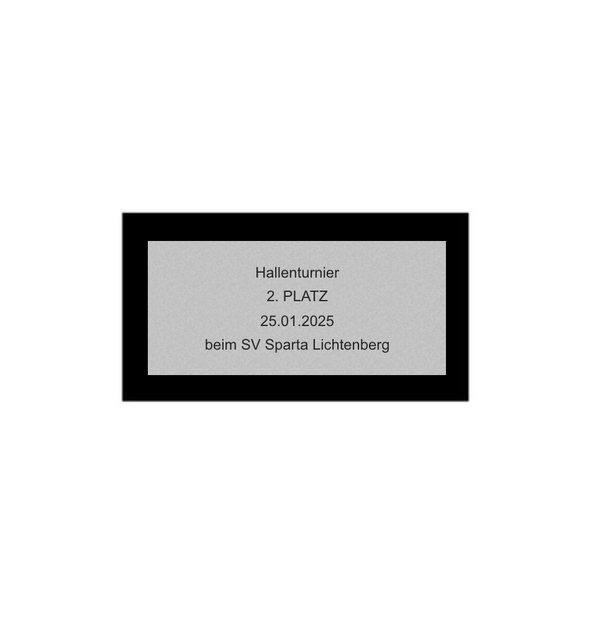 Fußballpokal 84-0 - Gold Silber Schwarz / 32 cm