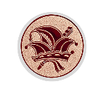 Glastrophäe 136-2 Schild & Emblem - Bunt / 13 cm