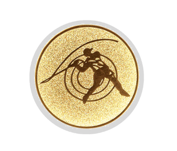 Glastrophäe 136-2 Schild & Emblem - Bunt / 13 cm