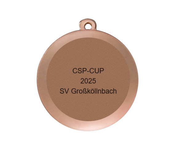 Medaille Fußball D101 / 59x39 mm - Bronze / 59x39 mm