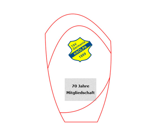 Glas Pokal Blau W55-L - Blau/Transparent / 20.5 cm