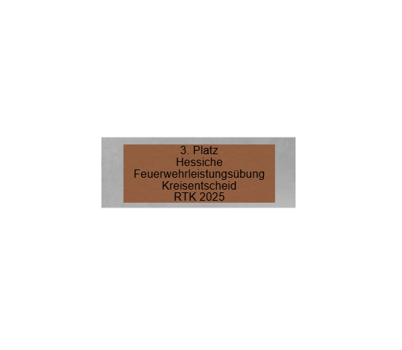 Glas Pokal Feuerwehr FG039 - 17 cm / Transparent Schwarz