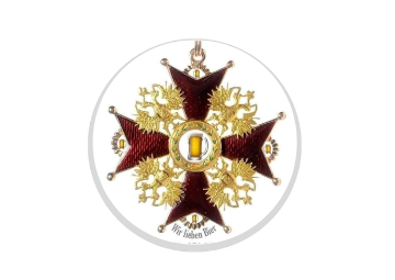 Glastrophäe 136-4 Schild & Emblem - 15 cm / Blau