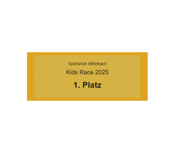 Gravurschild Gold selbstklebend - Gold / 50 x 20 mm