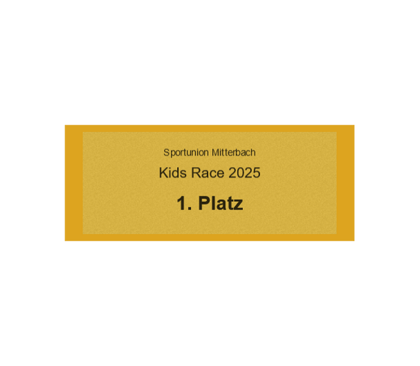 Gravurschild Gold selbstklebend - Gold / 50 x 20 mm