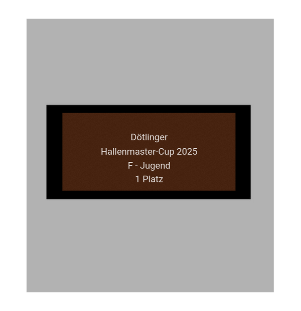 Fussballpokal 87-0 - Gold Schwarz / 39 cm