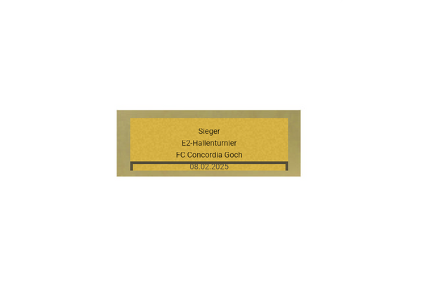 Holz Pokal Fussball FG028 - 21 cm / Schwarz Braun