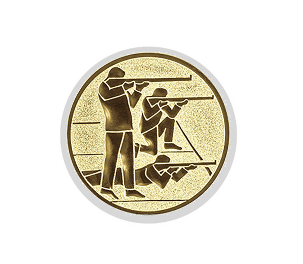 Glas Ständer W19x Schild & Emblem - 21.5 cm / Auswahl Weiß