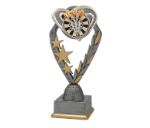 Dart Pokal PFS_009 - 19.5 cm / Silber Mehrfarbig