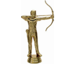 Pokal Bogenschießen - 16.5 cm Mann / Gold