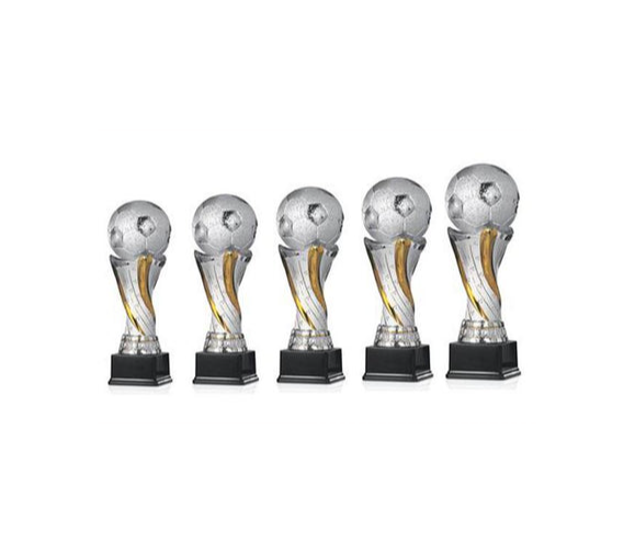 Fußball Pokal 85-3 - Silber Gold / 52 cm