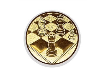 Glas Pokal 8805 blau Schild & Emblem - Silber Blau / 16 cm