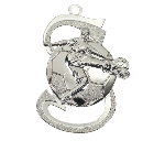 Medaille Fußball D101 - Silber / 59x39 mm