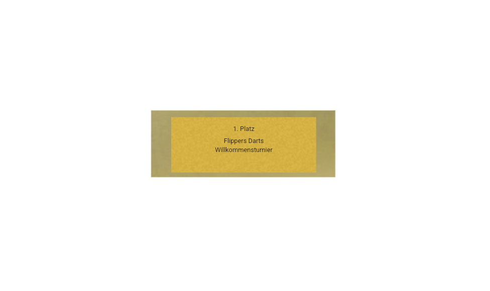 Glas Pokal Dart FG011 - 19 cm / Transparent Schwarz