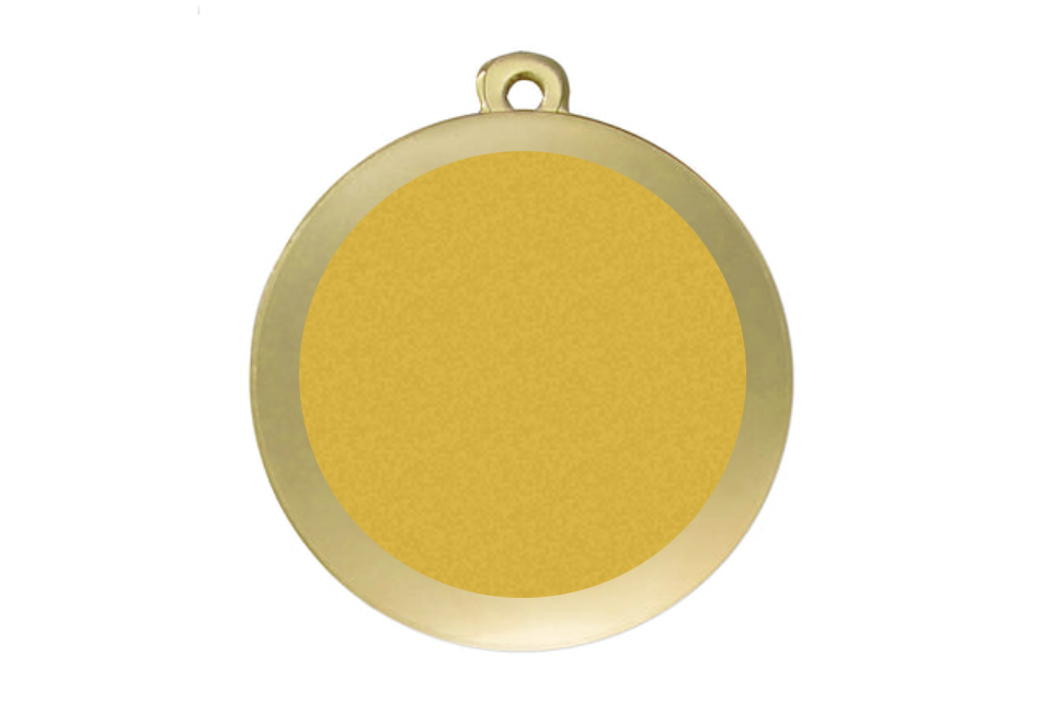 Karnevals Medaille D112K  Ø 50mm - Gold / 50 mm