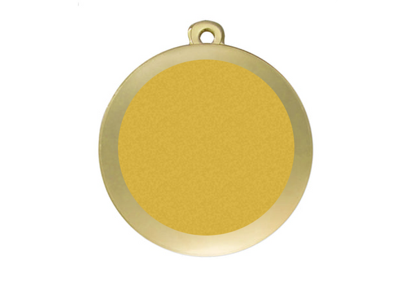 Karnevals Medaille D112K  Ø 50mm - Gold / 50 mm