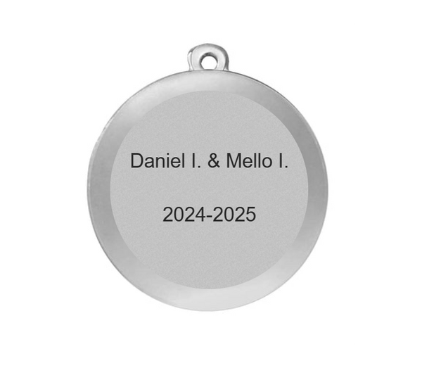 Karnevals Medaille M9165 Ø 50mm - 50 mm / Silber