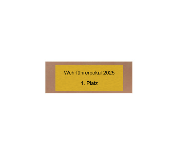 Glas Pokal Feuerwehr FG039 - 15 cm / Transparent Schwarz