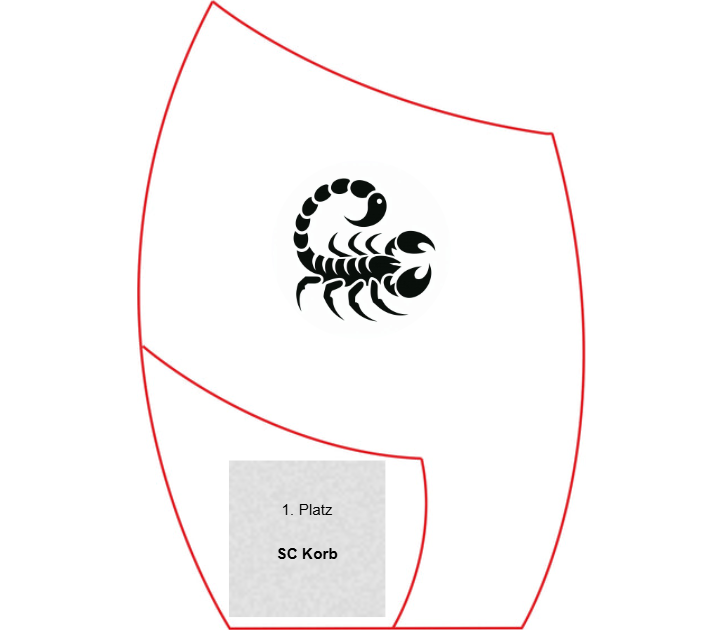 Glas Pokal Blau 8808-L - Transparent Blau / 20.5 cm / Laser-Gravur