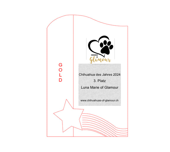 Glas Pokal 137-1 Lasergravur - Gold / 19 cm / Laser-Gravur