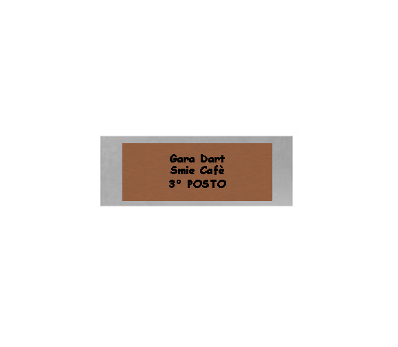 Glas Pokal Dart FG011 - 17 cm / Transparent Schwarz