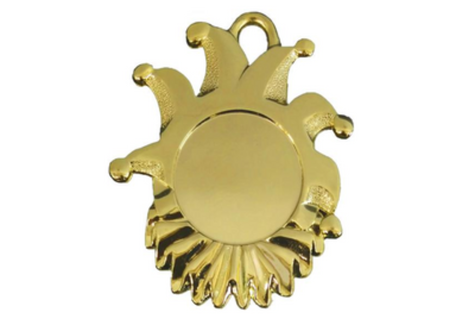 Karnevals Medaille ZM00165 - Gold / 60x50mm