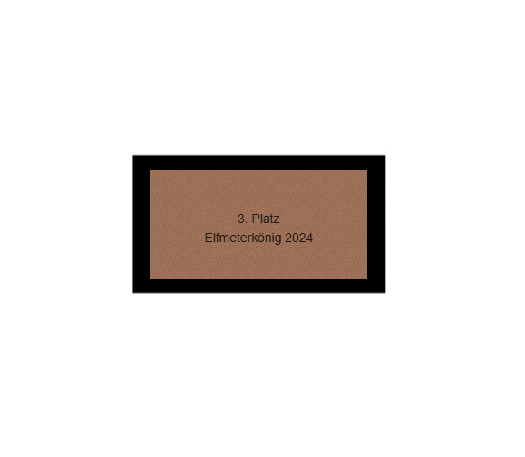 Fußballfigur A450 - Silber Schwarz / 16.5 cm