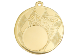 Karnevals Medaille D121 - 50 mm / Gold
