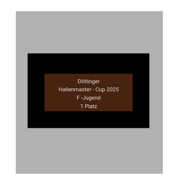 Fussballpokal 87-0 - Gold Schwarz / 55 cm