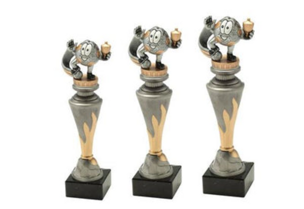 Pokalserie X151 Fußball Kid - 29.5 cm / Silber Gold