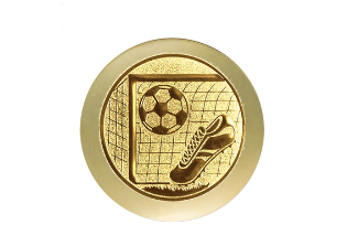 Fußball Trophäe FG240 - Gold  Schwarz / 6x7.5cm / SM